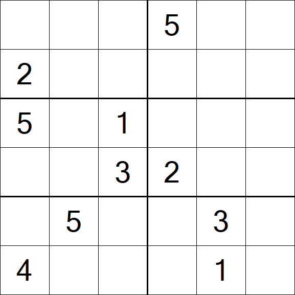Sudoku 6x6 - Difícil