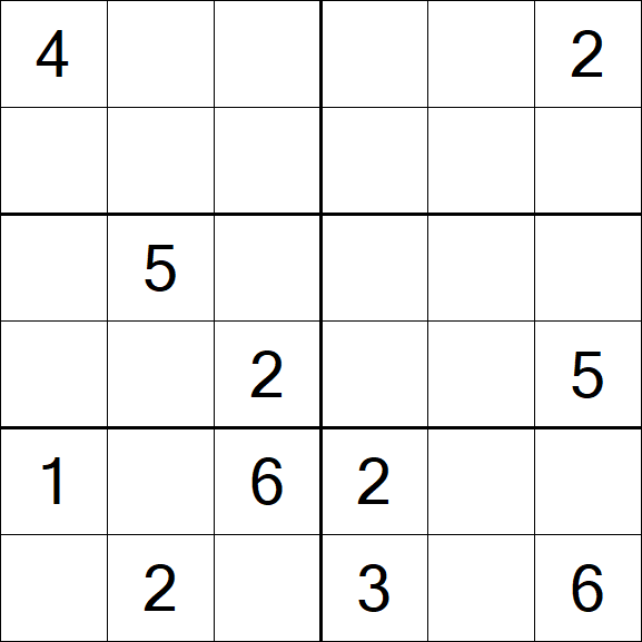 Sudoku 6x6 - Difícil
