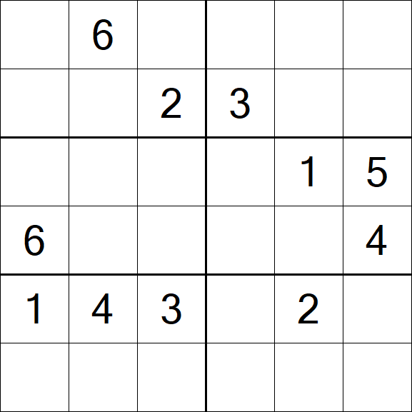 Sudoku 6x6 - Difícil