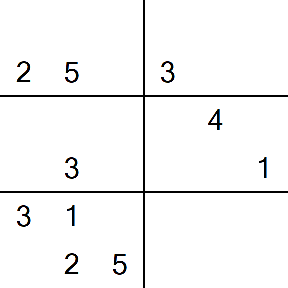 Sudoku 6x6 - Hard