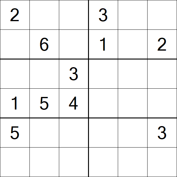 Sudoku 6x6 - Difícil