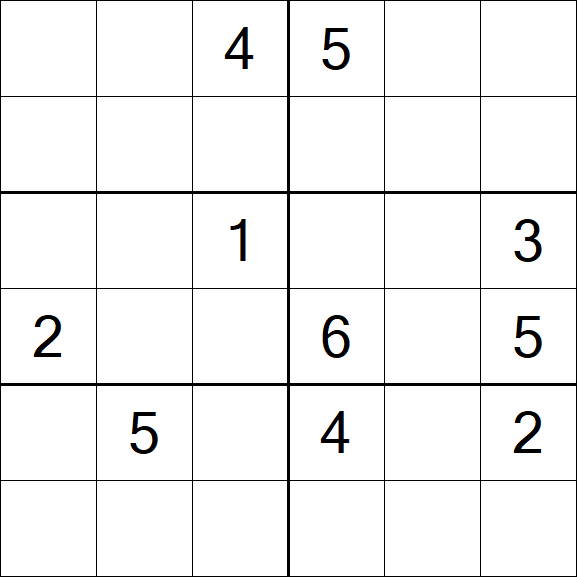 Sudoku 6x6 - Schwierig