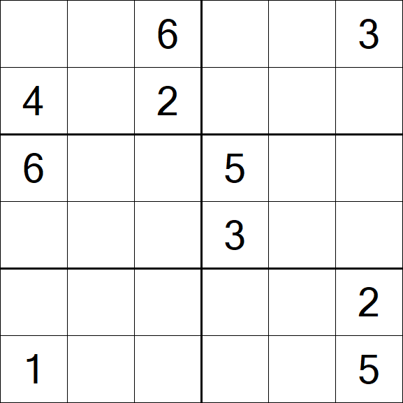 Sudoku 6x6 - Difficile