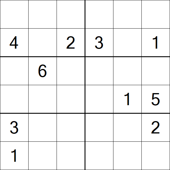 Sudoku 6x6 - Difficile