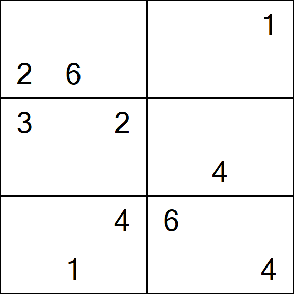 Sudoku 6x6 - Difícil