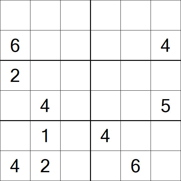 Sudoku 6x6 - Difficile