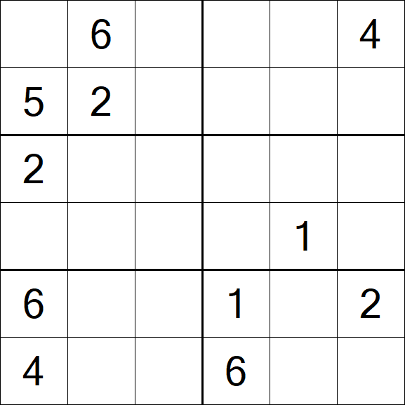 Sudoku 6x6 - Difícil