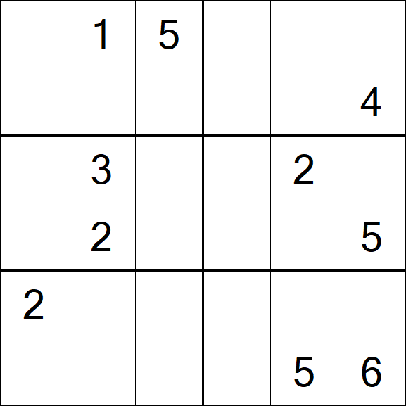 Sudoku 6x6 - Difficile