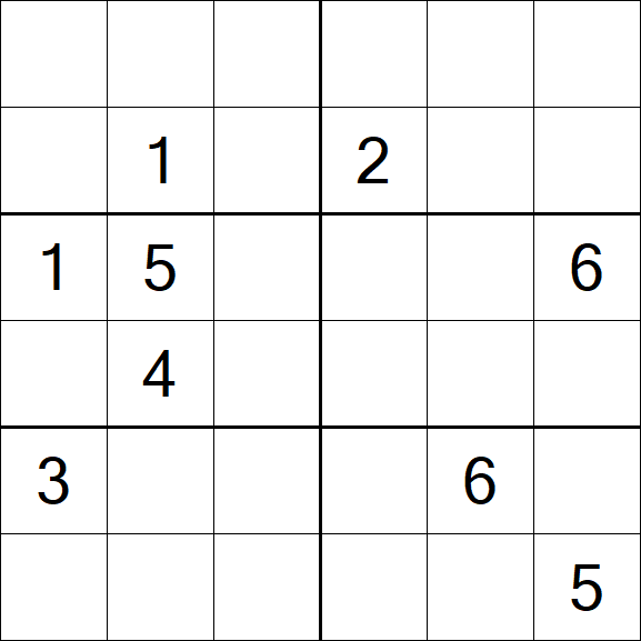 Sudoku 6x6 - Schwierig