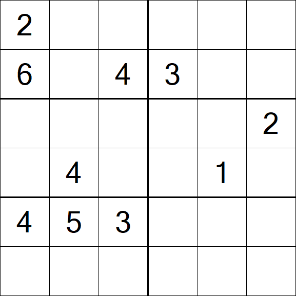 Sudoku 6x6 - Hard