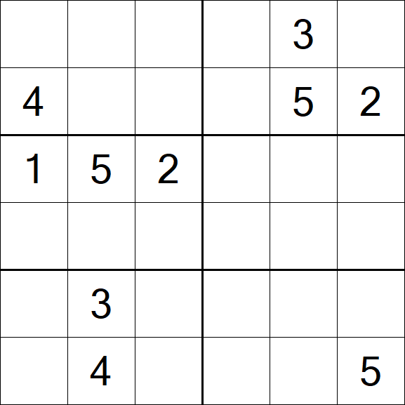 Sudoku 6x6 - Difícil