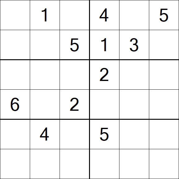 Sudoku 6x6 - Difficile