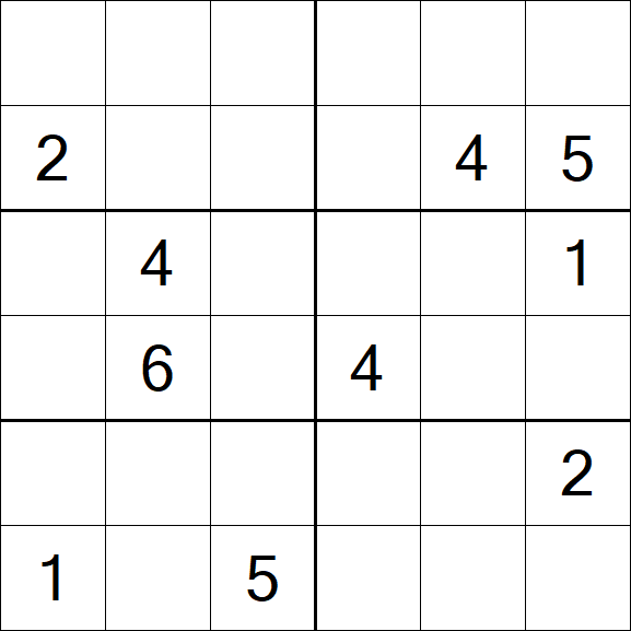 Sudoku 6x6 - Difficile