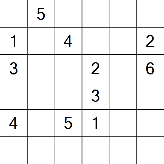 Sudoku 6x6 - Difficile