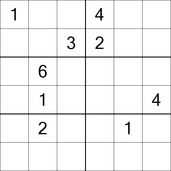 Sudoku 6x6 - Difficile