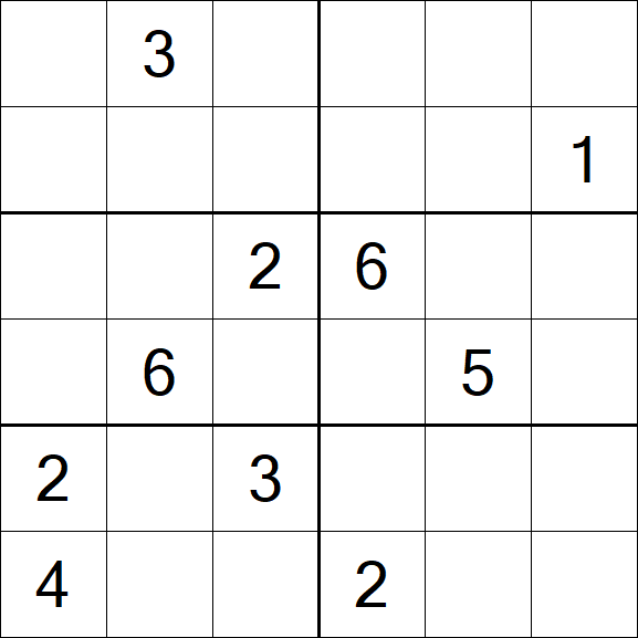 Sudoku 6x6 - Difícil