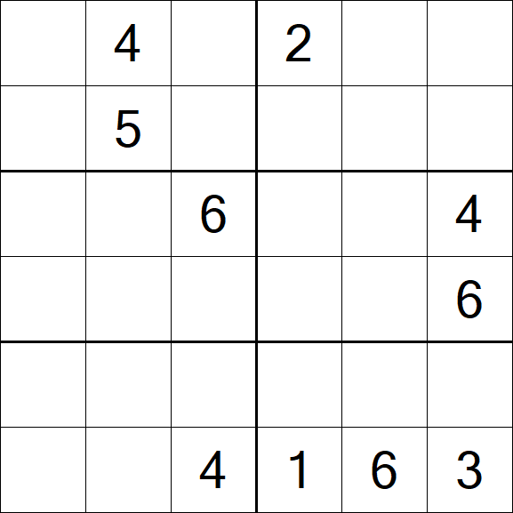 Sudoku 6x6 - Difícil