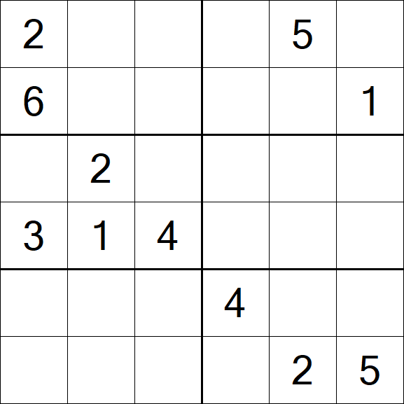 Sudoku 6x6 - Difícil