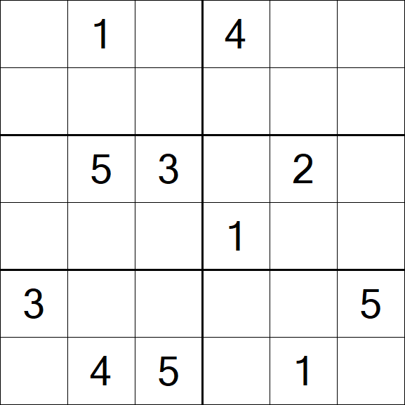 Sudoku 6x6 - Difícil