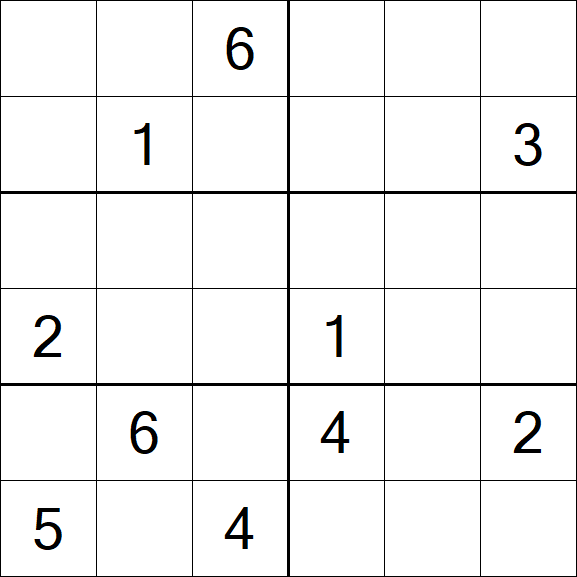 Sudoku 6x6 - Difícil