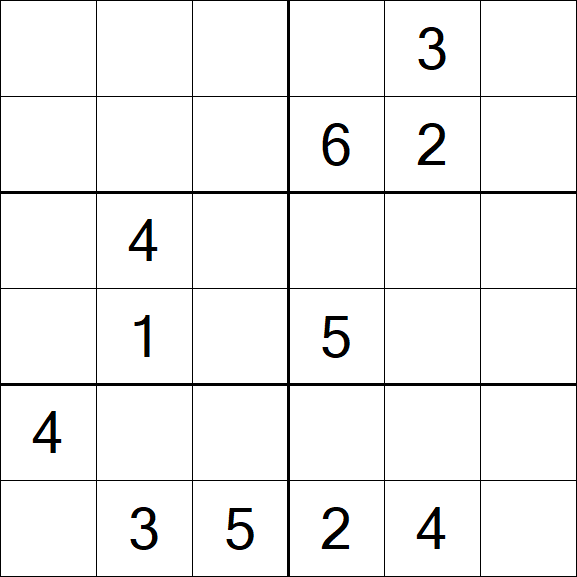 Sudoku 6x6 - Difícil
