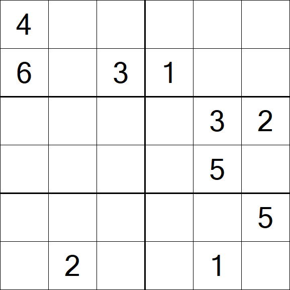 Sudoku 6x6 - Difícil