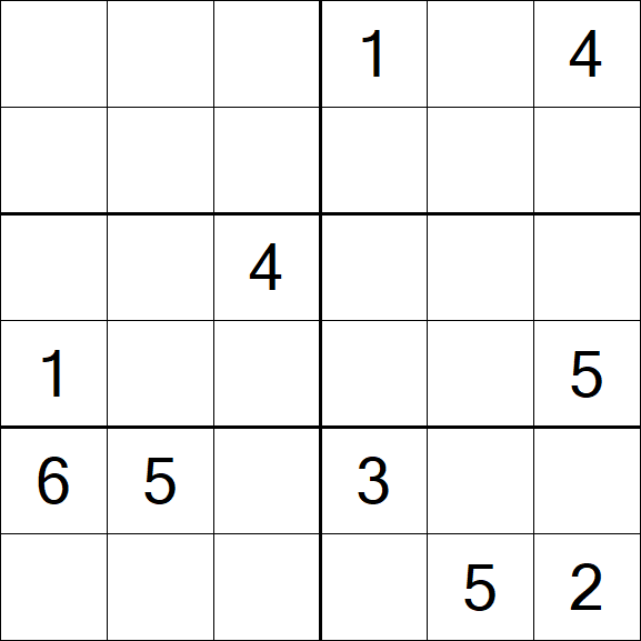 Sudoku 6x6 - Difícil