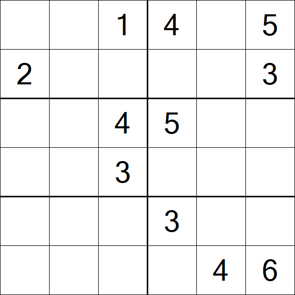 Sudoku 6x6 - Difícil