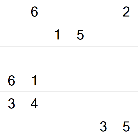 Sudoku 6x6 - Difícil