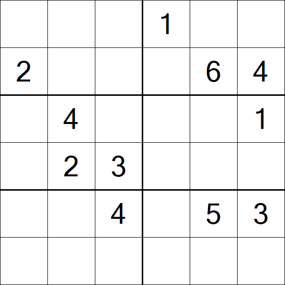 Sudoku 6x6 - Difícil