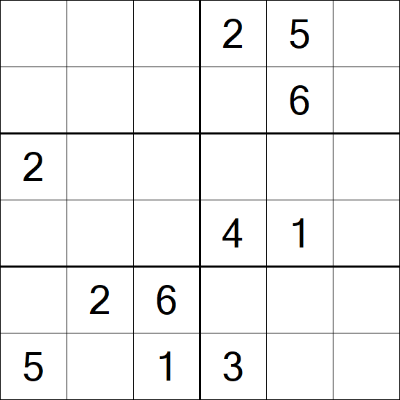Sudoku 6x6 - Difícil