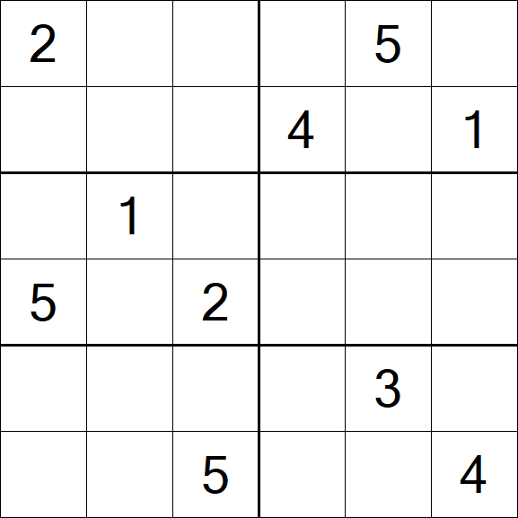 Sudoku 6x6 - Difícil