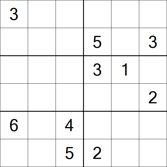Sudoku 6x6 - Difícil