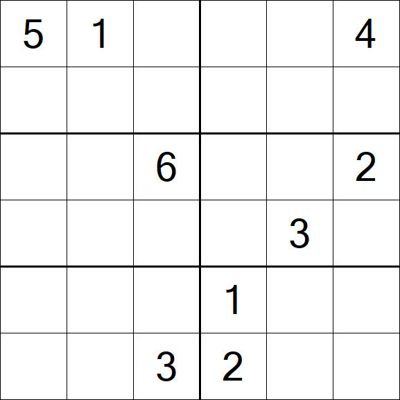 Sudoku 6x6 - Difícil