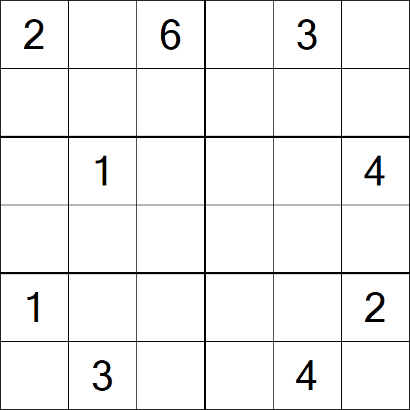 Sudoku 6x6 - Difícil