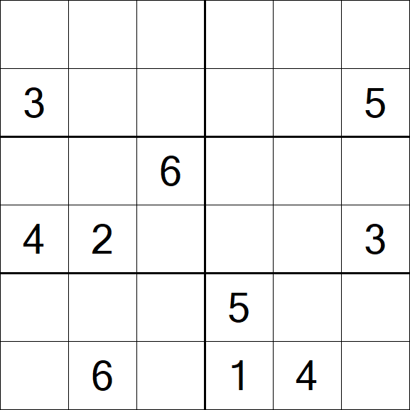 Sudoku 6x6 - Difícil