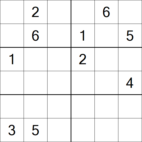 Sudoku 6x6 - Difícil