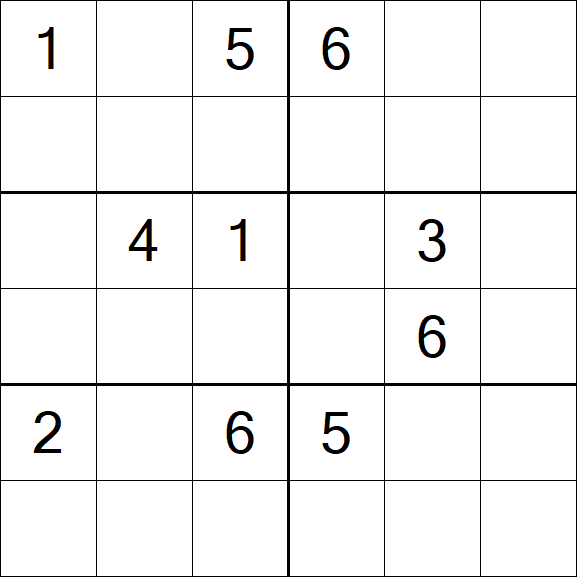 Sudoku 6x6 - Schwierig