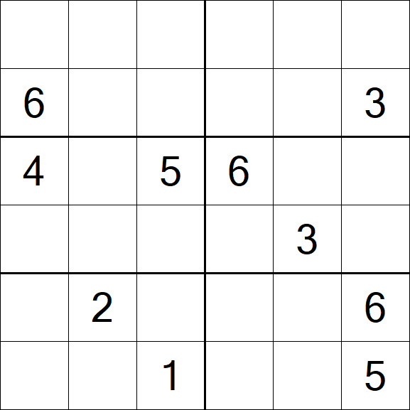 Sudoku 6x6 - Difícil