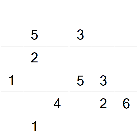 Sudoku 6x6 - Schwierig