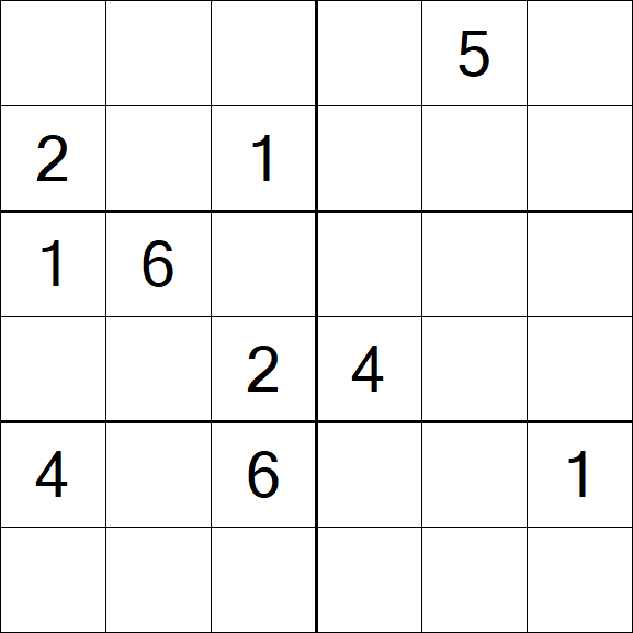Sudoku 6x6 - Hard