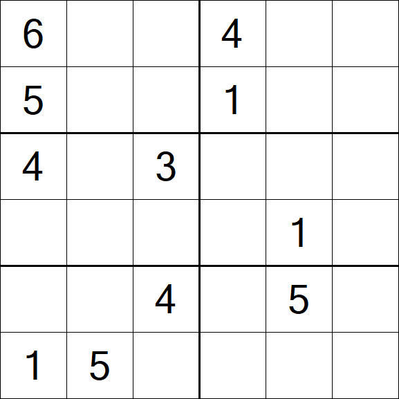 Sudoku 6x6 - Difícil