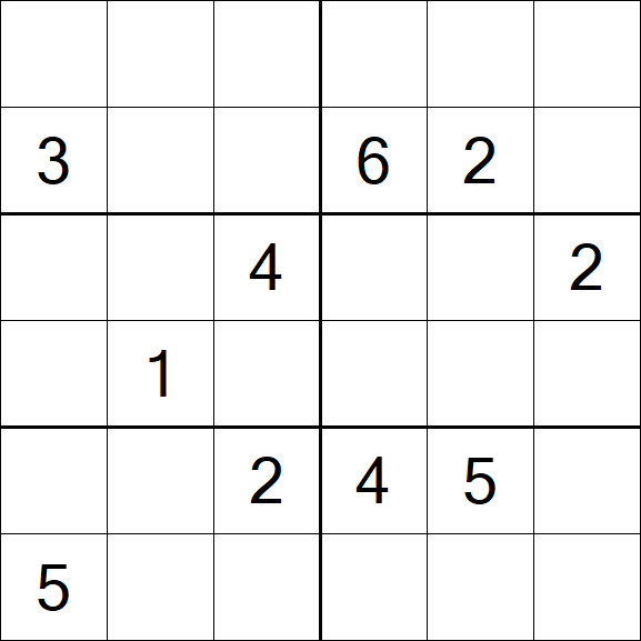 Sudoku 6x6 - Difficile