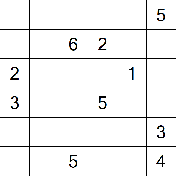 Sudoku 6x6 - Difícil