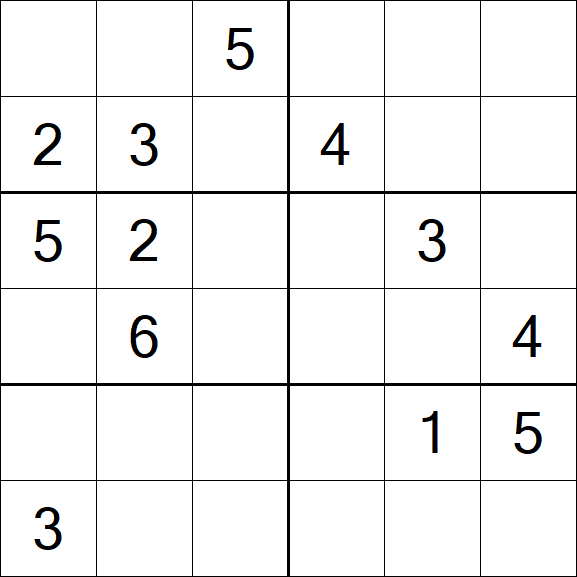 Sudoku 6x6 - Difícil