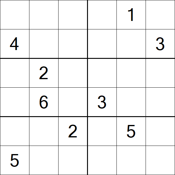 Sudoku 6x6 - Difícil