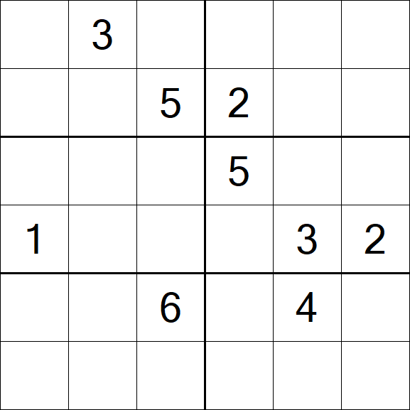 Sudoku 6x6 - Difícil