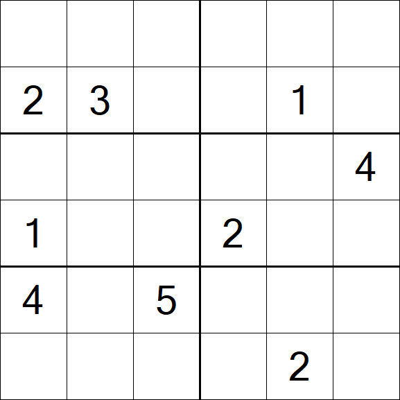 Sudoku 6x6 - Difícil