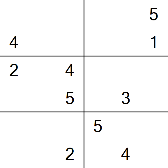 Sudoku 6x6 - Difficile
