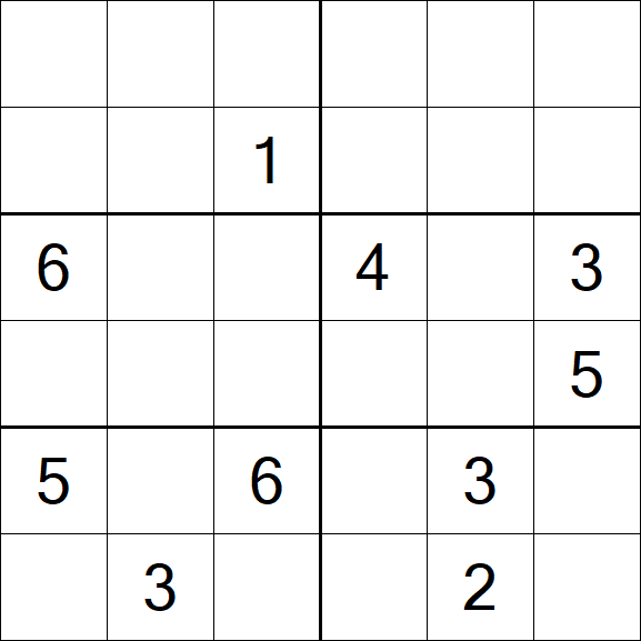 Sudoku 6x6 - Difícil
